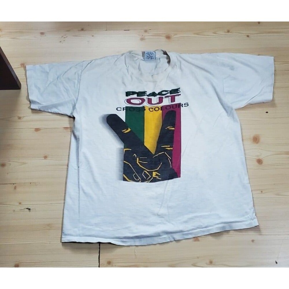VTG 90'S CROSS COLOURS t shirt HIP HOP Men's One Size Fits All
